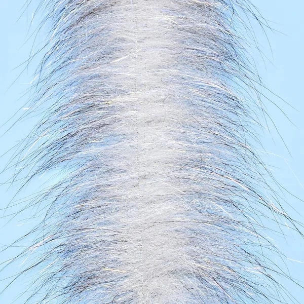 SOMMERLATTE'S BLEND FOXY BRUSH 3" Enrico Puglisi GREY / WHITE Fly Tying Rivers and Glen Trading Co