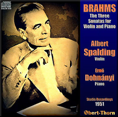 SPALDING & DOHNÁNYI The Brahms Violin Sonatas (1951) - PACM078 - CD