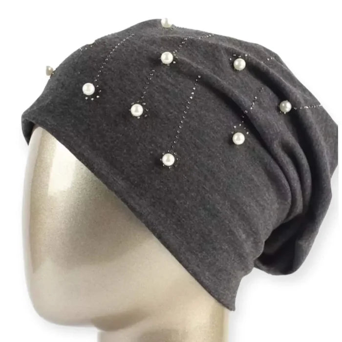 Sparkling Pearls Jersey Beanies