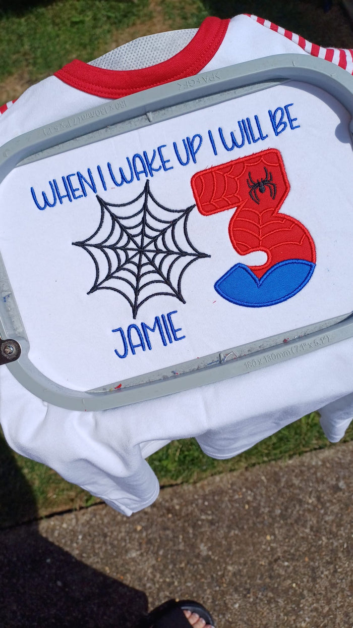 Spiderman Inspired Birthday Pyjamas
