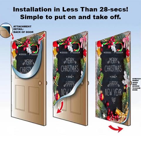 DoorFoto Door Cover Spring Home Decor