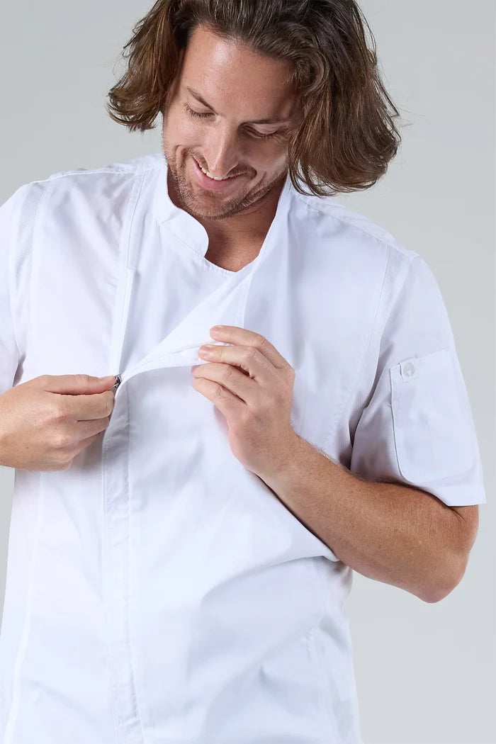 Springfield Mens Zipper Chef Jacket