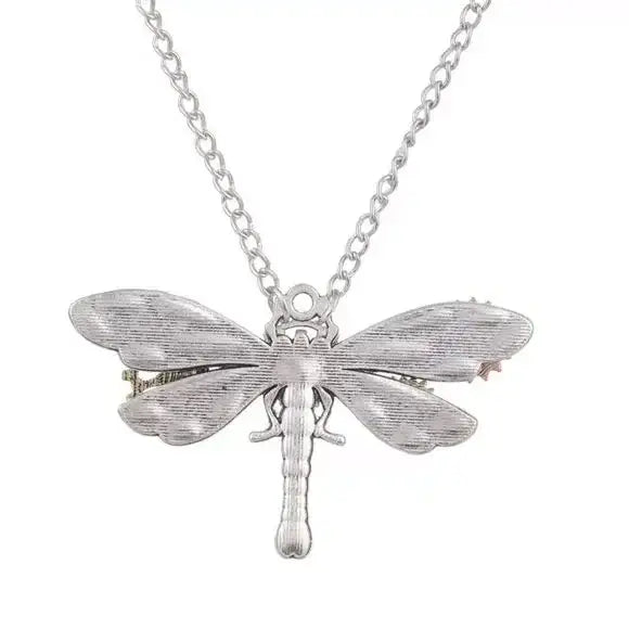 Steampunk Dragonfly Necklace - Wild Time Fashion