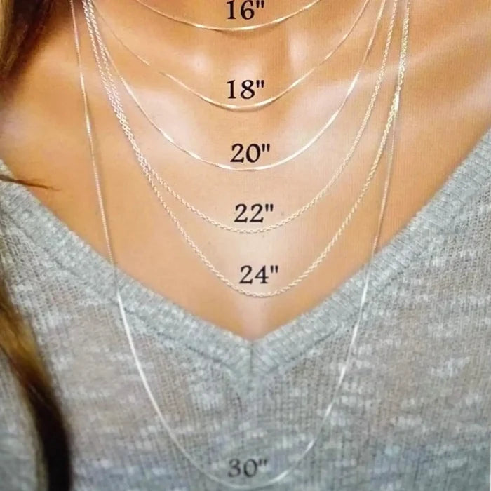 Women's Sterling Silver Curb Cable Chain Length Necklace 28" - Wild Time Fashion