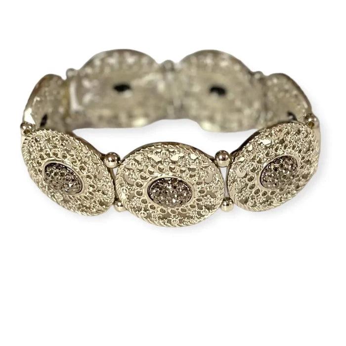 Sterling Silver Filagree Wheel Find a Way Bracelet - Wild Time Fashion