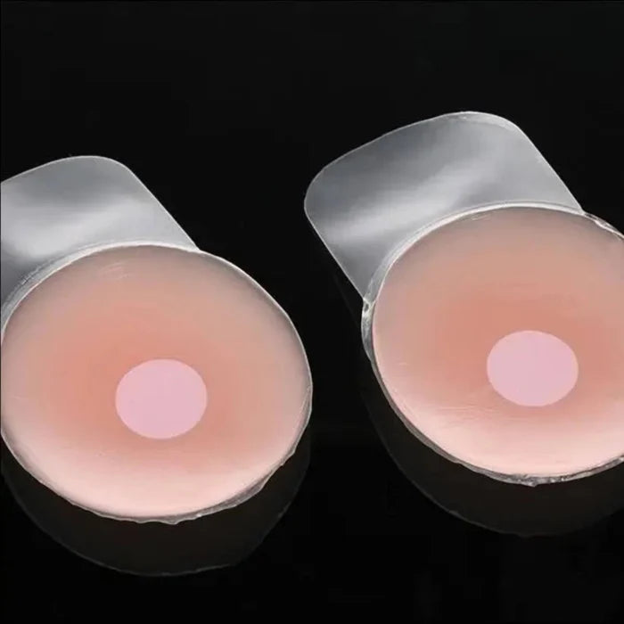 Stick On Silicone Pink Lift Bra Cups - Pink / silicone / Adhesive - Bras