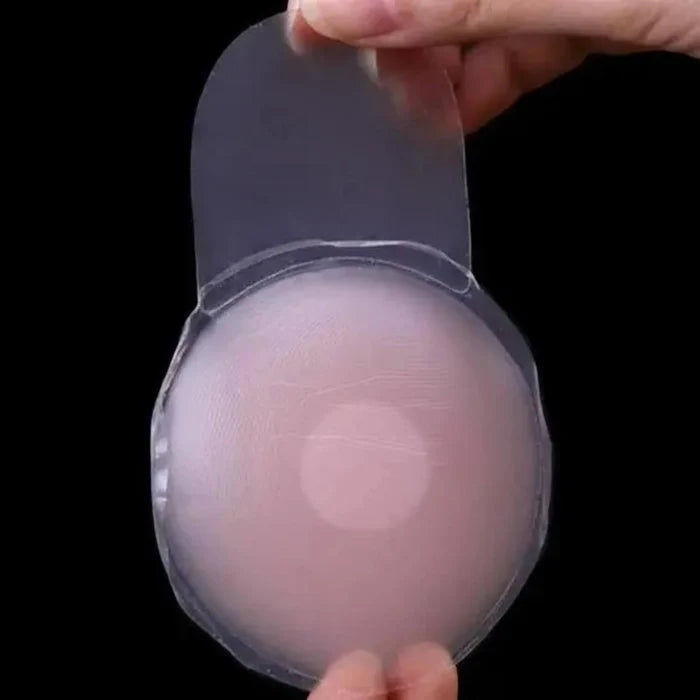 Stick On Silicone Pink Lift Bra Cups - Pink / silicone / Adhesive - Bras