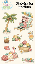 Stickers For Knitters - Flamingo