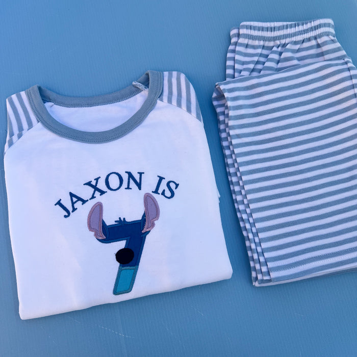 Stitch Inspired Birthday Pyjamas