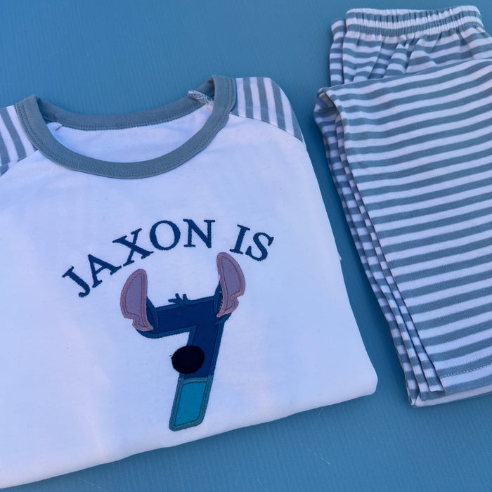 Stitch Inspired Birthday Pyjamas