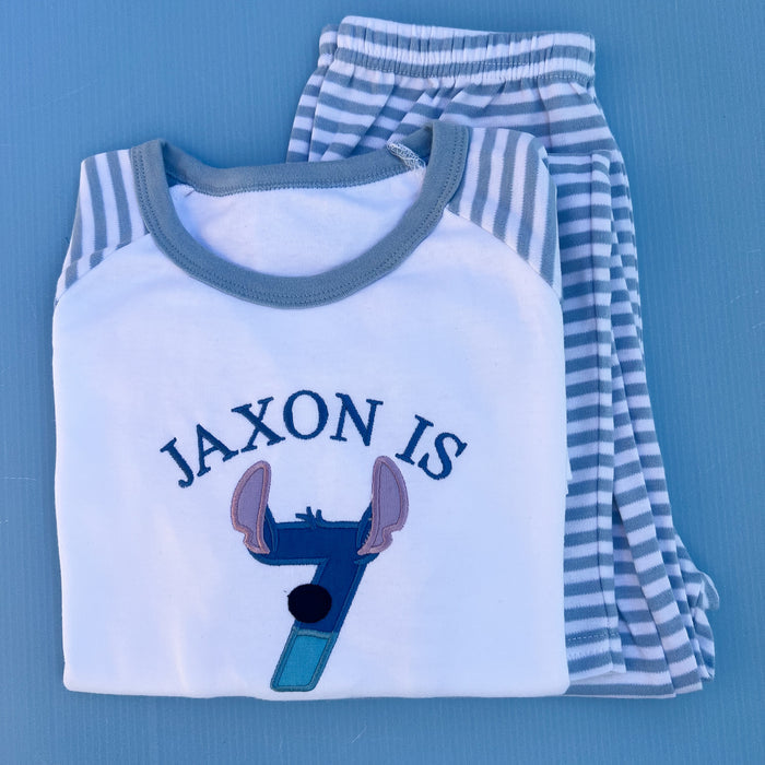 Stitch Inspired Birthday Pyjamas