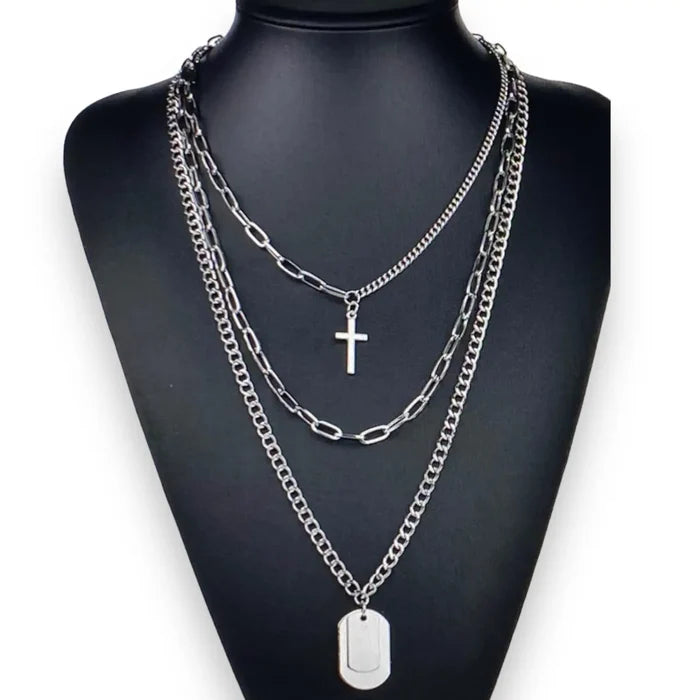 Streetwear Stacked Trio Necklace Sets - Wild Time Fashion