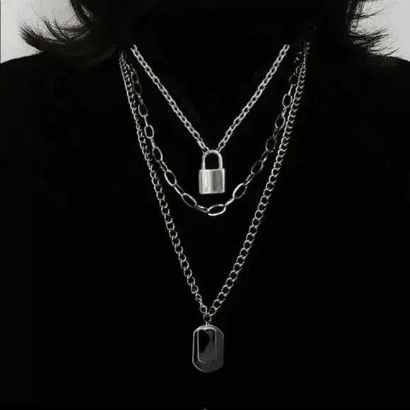 Streetwear Stacked Trio Necklace Sets- Wild Time Fashion