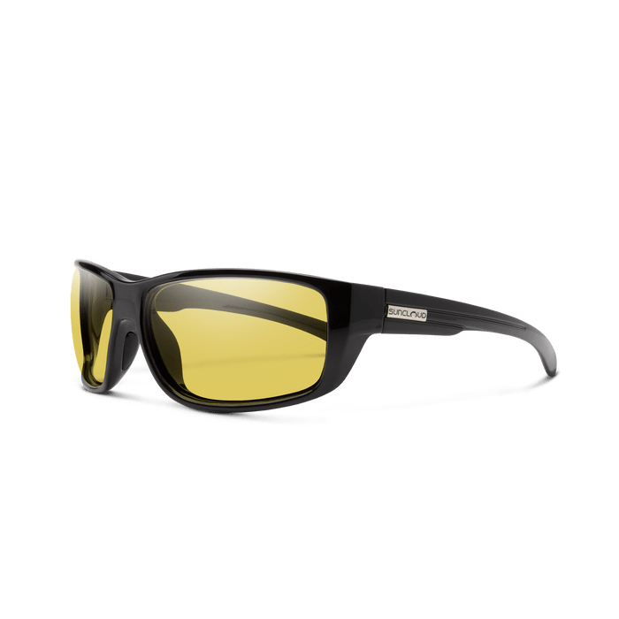 Suncloud Milestone Suncloud Black / Polarized Yellow Sunglasses Rivers and Glen Trading Co