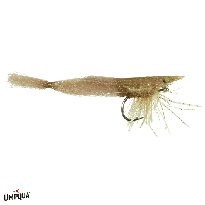 SUPREME HAIR RATTLE SHRIMP Umpqua TAN / 1 Flies Rivers and Glen Trading Co