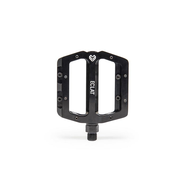 Eclat, Surge CNC, Platform Pedals, Body: Aluminum, Spindle: Cr-Mo, 9/16'', Black, Pair