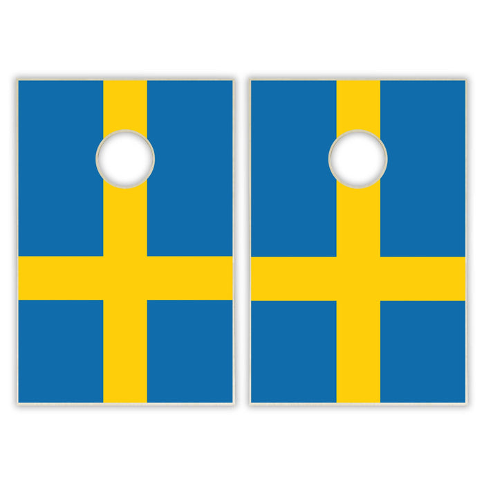 Sweden Flag Tailgate Cornhole Set