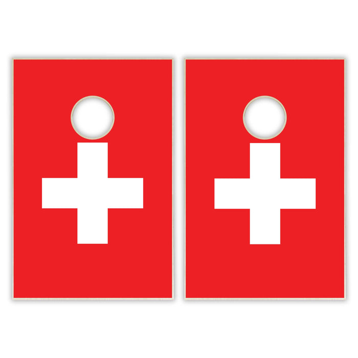 Switzerland Flag Tailgate Cornhole Set