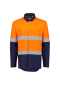 Syzmik Mens FR Lightweight Ripstop Spliced Shirt - Hoop Taped