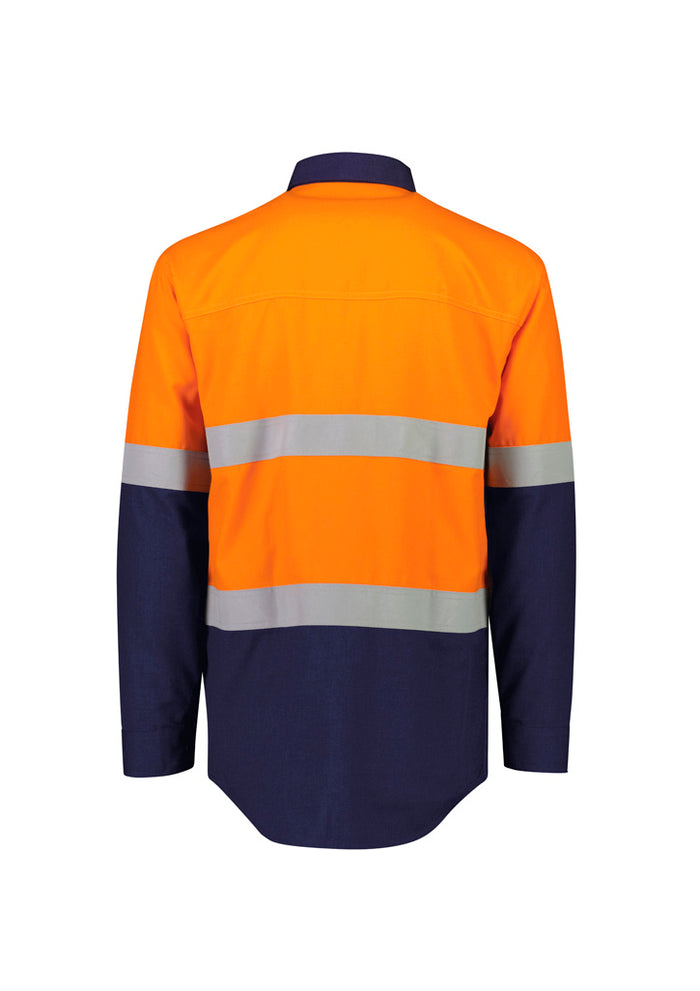 Syzmik Mens FR Lightweight Ripstop Spliced Shirt - Hoop Taped