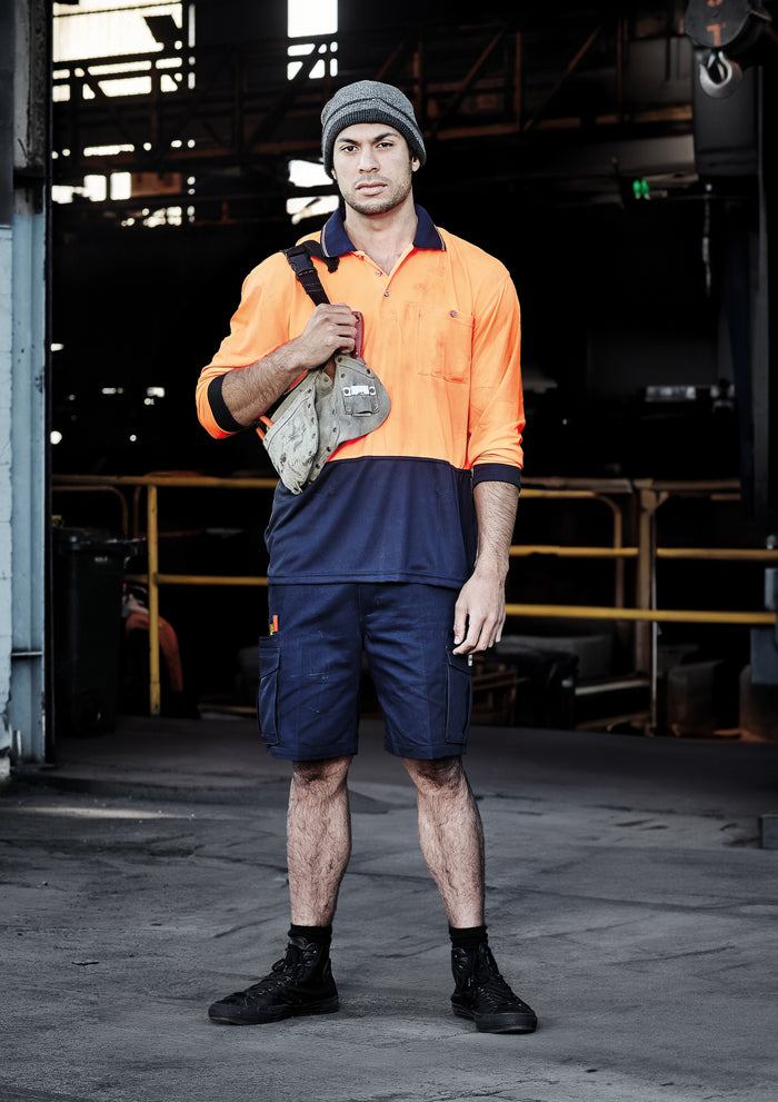 Syzmik Unisex Hi Vis Basic Spliced L/S Polo