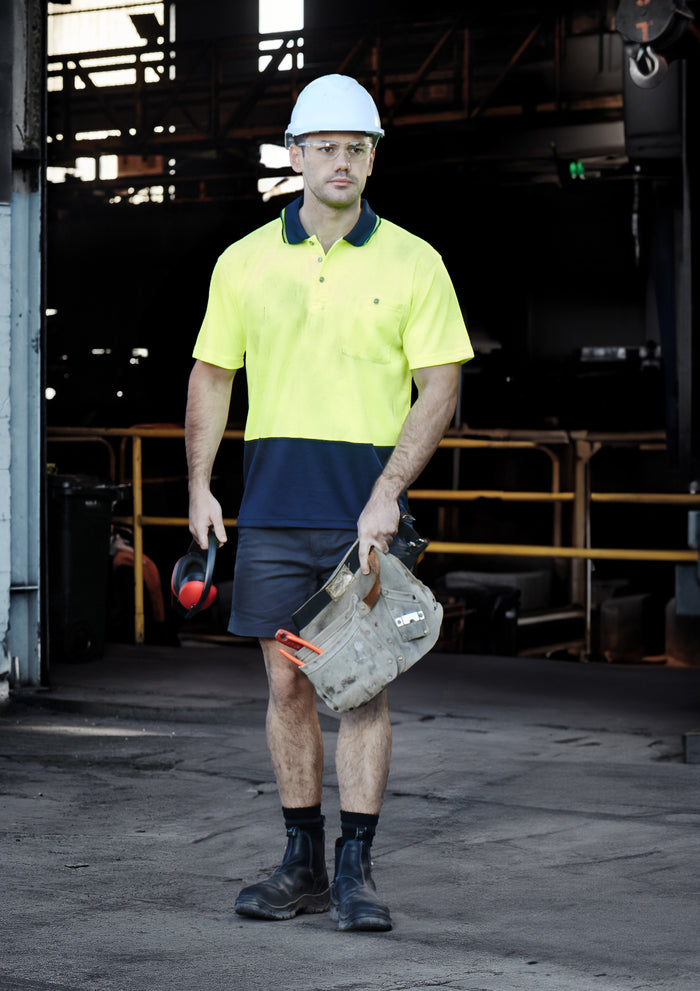 Syzmik Unisex Hi Vis Basic Spliced S/S Polo