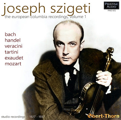SZIGETI The European Columbia Recordings, Volume 1 (1927-37) - PASC621 - CD