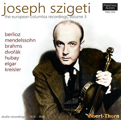 SZIGETI The European Columbia Recordings, Volume 3 (1926-46) - PASC682 - CD