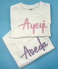 T-shirt with 3D embroidery