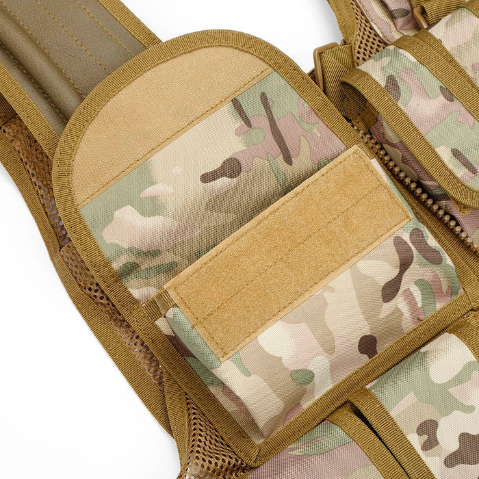 Tactical Military Assault Shooting Hunting Vest with Holster - BlueArtDecor