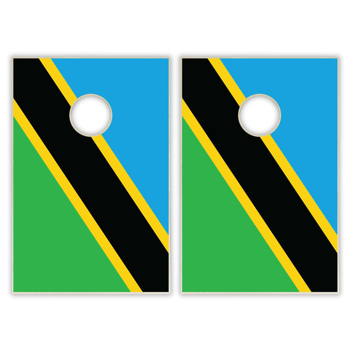 Tanzania Flag Tailgate Cornhole Set