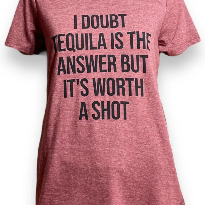 Tequila Short Sleeve Graphic Tee flat lay