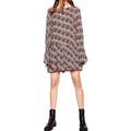 Textile Floral Print Long Sleeve Rompers Shorts - Wild Time Fashion