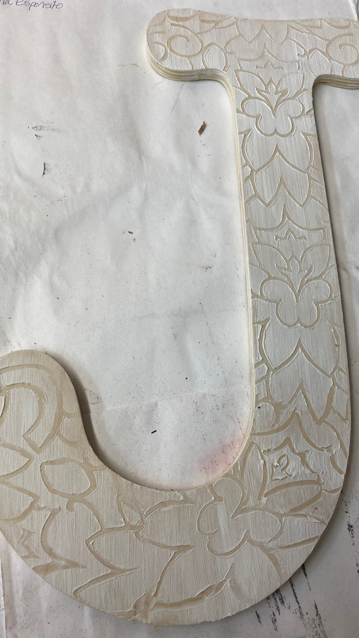 Texture Medium with lotus roller pattern