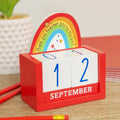 thank you teacher perpetual desk calendar with freestanding design and heartfelt message