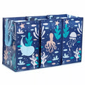 front view of ultimate recycling bag in sealife design, perfect for organizing recycling