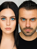 Three Tone Caribbean Blue Lenses