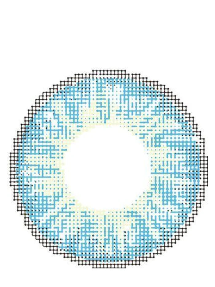 Three Tone Caribbean Blue Lenses