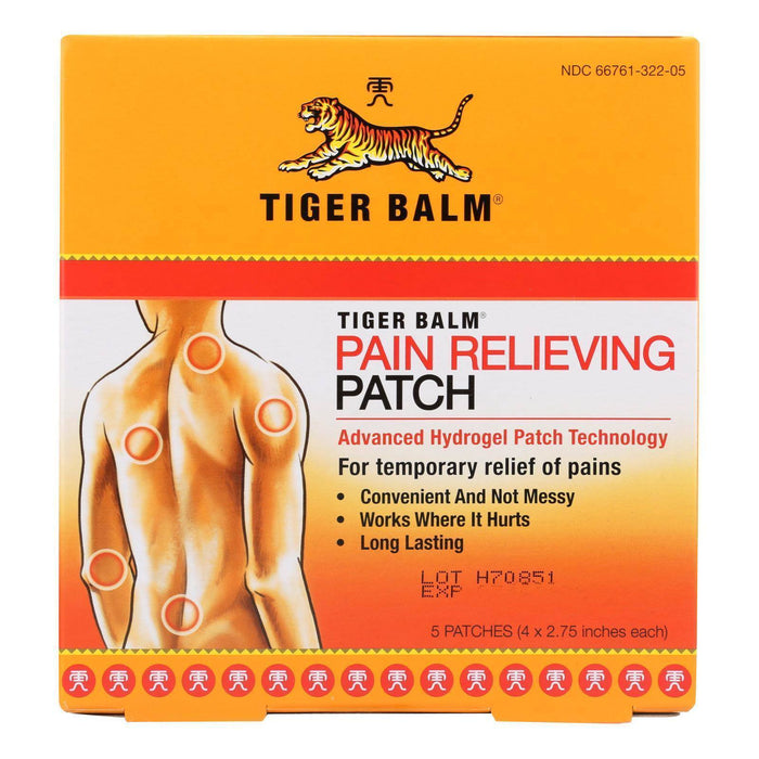 Tiger Balm Large Pain Relief Patches – Case of 6 × 4‑pk