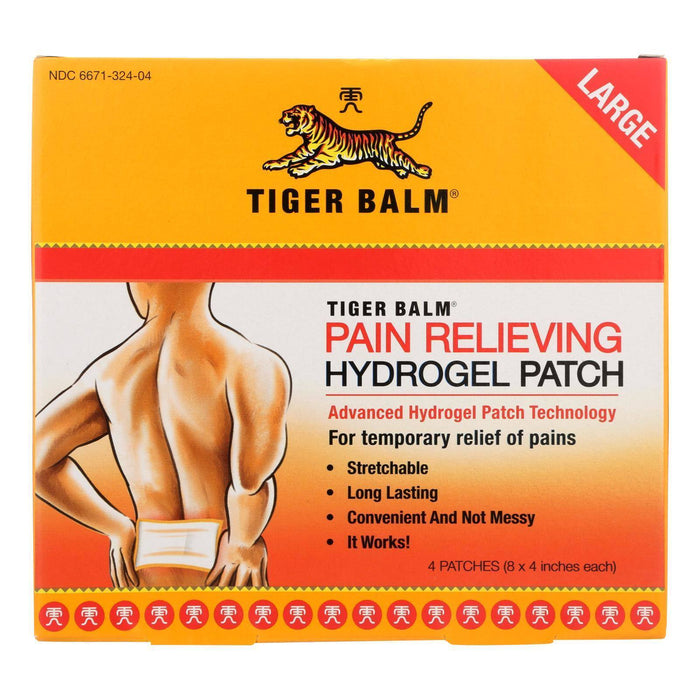 Tiger Balm Large Pain Relief Patches – Case of 6 × 4‑pk