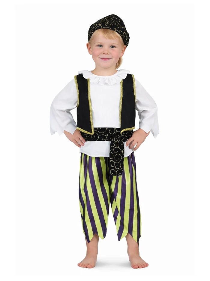 Toddler Pirate Costume Shirt With Belt - thefancydress.co.uk