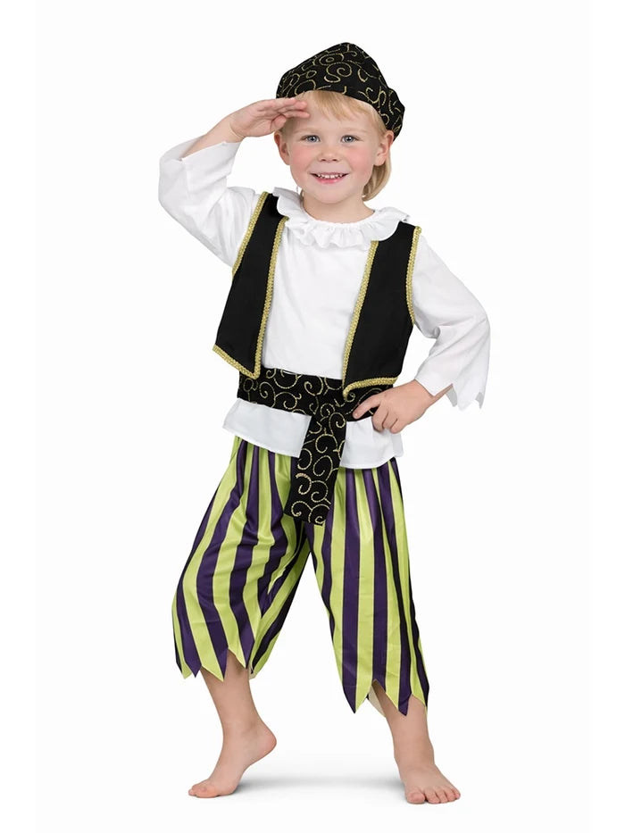 Toddler Pirate Costume Shirt With Belt - thefancydress.co.uk