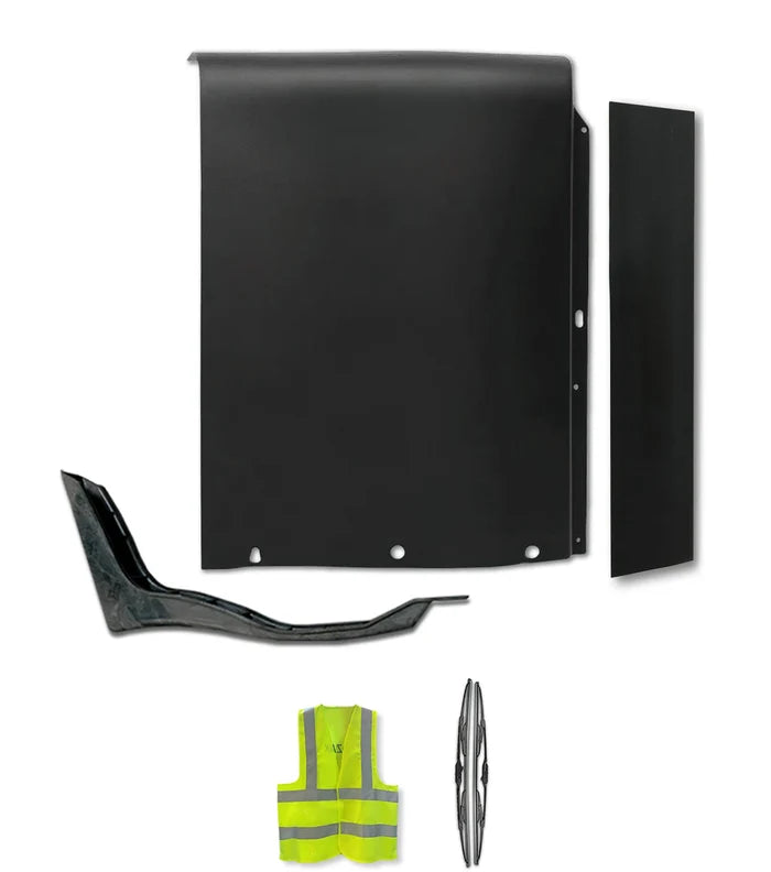 Top Wind Fairing Cab Panel w/Bracket & w/Extender Driver International LT625