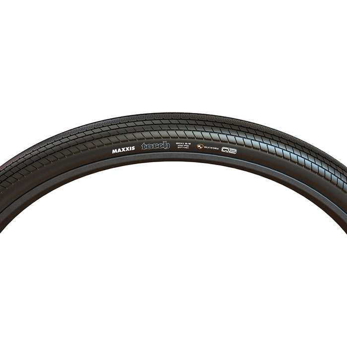 Maxxis, Torch, Hybrid Tire, 20''x1.75, Folding, Clincher, Dual, EXO, 120TPI, Black