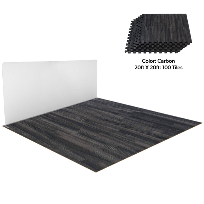 Carbon / 20ft x 20ft (100 Tiles)