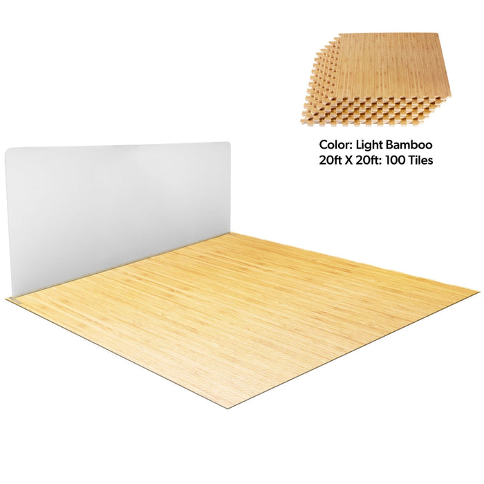 Light Bamboo / 20ft x 20ft (100 Tiles)