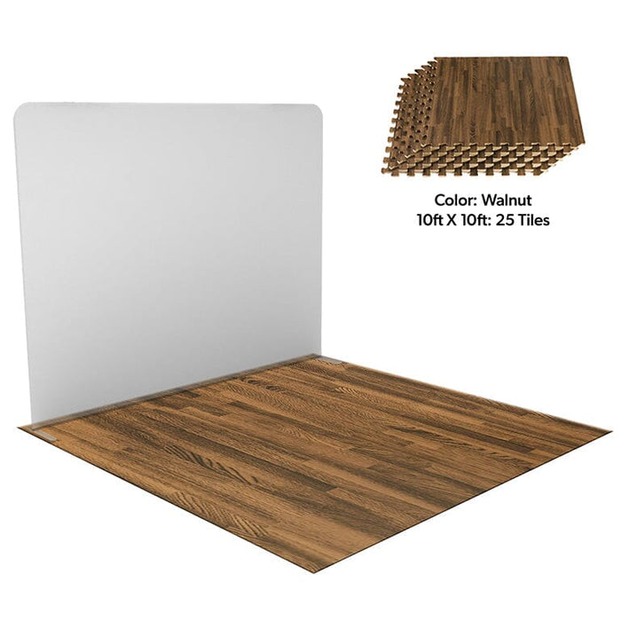 Walnut / 10ft x 10ft (25 Tiles)