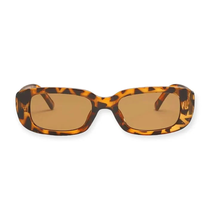 Trendy Rectangle Plastic Frame Sunglasses