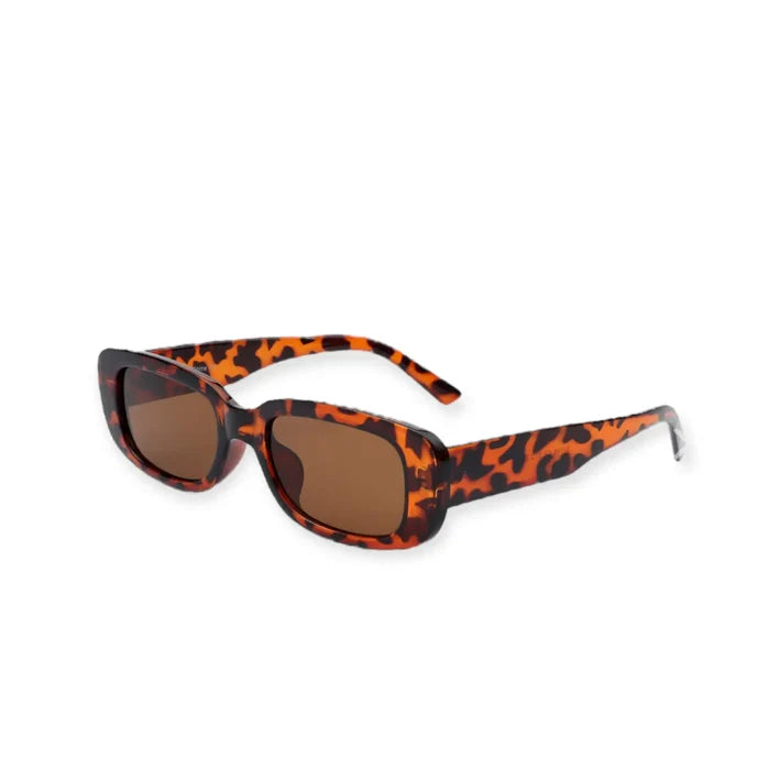 Trendy Rectangle Plastic Frame Sunglasses