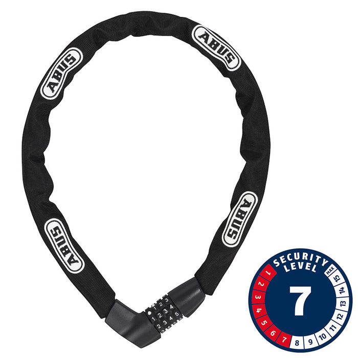 Abus, Tresor 1385, Chain Lock, Combo, 7mm, 85cm, 2.8', Black